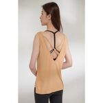 YOGA FLOW Chakra Flow(A) - 背後交叉圓領罩衫 - 赭石黃 Mineral Yellow, , large