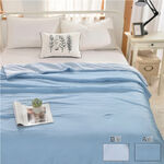Plain summer single quilt, , large