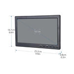 昌運監視器 HBS-1002D2 10吋 四輸入液晶顯示螢幕 HDMI VGA BNC AV, , large