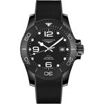 LONGINES 浪琴 深海征服者浪鬼陶瓷潛水機械錶-陶瓷黑/43mm L37844569, , large