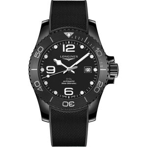 LONGINES 浪琴 深海征服者浪鬼陶瓷潛水機械錶-陶瓷黑/43mm L37844569