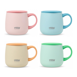 【H&R安室家】TYESO泰碩 陶瓷易潔層馬克杯355ml(H72)