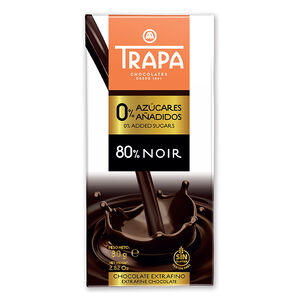 0 Added Sugars-80％ Dark Chocolate Bar