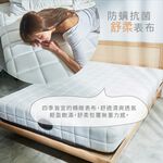 台灣製【藤原傢俬★捲包床】白色戀人捲包床-適中偏硬, , large