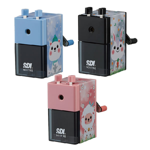 【SDI 手牌】萌動物系列 好學生 金屬削鉛筆機 削筆機 適用Φ8mm鉛筆 顏色隨機出貨 /台 0162P-X