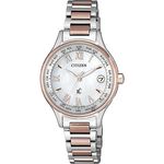 CITIZEN 星辰 XC 鈦 光動能電波女錶-雙色版/28mm EC1169-50W, , large