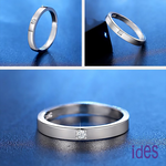 [ides愛蒂思] 日系設計款F/VS1極優3VG車工鑽石戒指對戒情侶戒/相愛 (戒圍請於訂單備註), , large