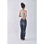 (M) 丹寧牛仔簡約藍色長褲二手衣, , large