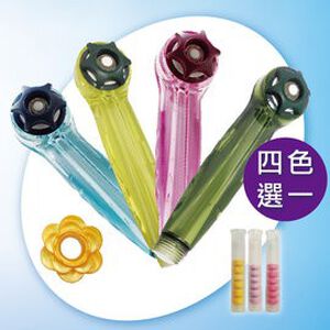 [春佰億]魔特萊 水晶透明款負離子加壓百變省水蓮蓬頭BW-8ST 1入(附花型增壓環+香精棒3入)