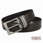 【CH-BELT 銓丞皮帶】商務正式休閒皮帶 針扣夾座 男皮帶腰帶(黑/咖), , large