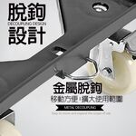 金德恩 GS MALL 台灣製造 塑鋼運輸平板拖車 63x45x18cm 隨機色 手拉車 搬貨車 工作車 置物車 平板車 拖車, , large