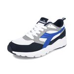 DIADORA迪亞多那 復古時尚運動鞋 男運動鞋 男鞋 拼接 反光 寬楦 輕量 吸震 減壓 乳膠鞋墊 止滑 白綠 白藍, , large