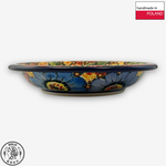 【SOLO Vintage】Cerraf Polish Pottery 22.5cm Dinner Plate Deep Plate Where Flowers Bloom Deeply Series Made in Poland, , large