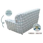 【格藍傢飾】涼感沙發套-水立方 抽繩專利 加大版 高品質 親膚透氣 冰絲沙發罩 沙發布套 彈力, , large