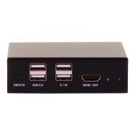 昌運監視器 HANWELL SMK102K2 2埠 桌上型 USB KVM 電腦切換器 解析度4K@60Hz, , large