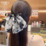 【Gulicc】古莉可 髮圈 法式復古水墨色裙襬髮圈, , large