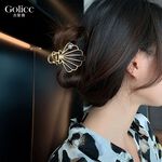 【Gulicc 】古莉可 髮夾 韓系金屬貝殼戴珍珠小髮夾, , large