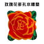 金德恩 GS MALL 台灣製造 玫瑰造型水槽墊 流理台水槽墊 排水槽水槽墊 濾水槽 防滑墊 水槽墊 玫瑰墊 止滑墊, , large