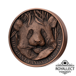 GIANT PANDA 1 Kg Kilo Copper Coin 1500 Francs Benin 2023, , large