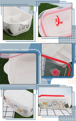 KIYODO陶瓷保鮮餐盒-3格-1入, , large