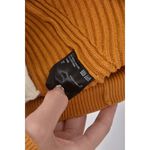 (S) uniqlo質感羊毛棉質V領黃色外套二手衣, , large