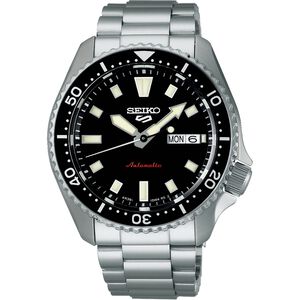 |預售|SEIKO 精工 5 Sports SKX 經典復刻機械錶-銀X黑 SRPL85K1/4R36-17K0D