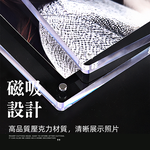 【上手家居】磁吸相框 3件組 透明3入 8x12cm(壓克力相框/拍立得相框/磁吸卡磚/透明相框/壓克力框), , large