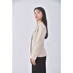 (S) wanko質感棉質杏色外套二手衣
