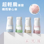 [凱得國際]KISSDIAMOND超輕扁六折漸變晴雨掌心傘KDU-B0001 奶咖, , large