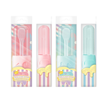 Luveta Newborn Baby Oral Cleansing Combo - Baby Toothbrush x 2 (Pink Blue & Pink) / Teeth Foam 50ml x 1 / Teeth Spray 20ml x 1, , large