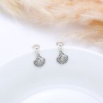 【Angel & Me】美人魚 貝殼 Shell s925 純銀 耳環 耳夾 生日 週年 情人節 禮物, , large