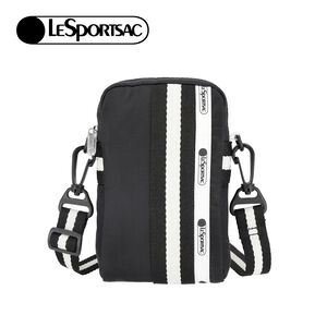 |快速出貨|Lesportsac Mini Web Crossbody 隨身小包 手機包/ 滾邊夜幕黑