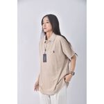 (L) polo ralph lauren質感棉質純棉杏色短袖上衣二手衣, , large