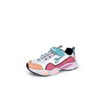 DIADORA迪亞多那 中童生活時尚運動鞋 童運動鞋 童鞋 老爹鞋 魔鬼氈 透氣 保護後跟 健康鞋墊 止滑 白粉 黑桃, , large