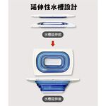 金德恩 GS MALL 台灣製造 伸縮式清洗瀝水籃 伸縮式瀝水籃 清洗架 瀝水籃 清洗籃 瀝水架 伸縮架 廚房收納架, , large