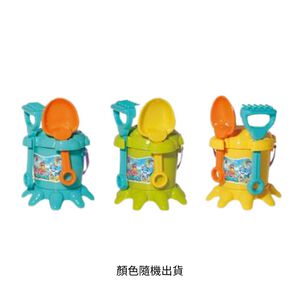 【沙灘玩具】方塊鳥海灘小章魚沙灘桶(款式隨機出貨)