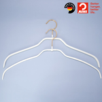 【德國MAWA】德國原裝進口 無痕止滑 時尚簡約衣架42cm 12入/金勾/白, , large