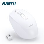RASTO RM10 Silent Plus Wireless Mouse, 白色, large