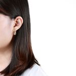 【Angel & Me】Cute Penguin 14KGF earrings Valentine Day Birthday gift, , large