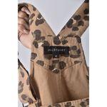 (2XL) 【陳喬恩私服】jill stuart質感吊帶豹紋棕色連身裝二手衣, , large