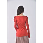 (S) fashion show內搭紅色長袖上衣二手衣, , large