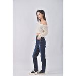 (XL) first丹寧牛仔質感藍色長褲二手衣, , large