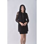 (S) meal season韓牌蕾絲黑色洋裝二手衣, , large