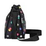 |快速出貨|Lesportsac Classic Hobo 經典斜背包/ 圓點漂浮氣球 黑色, , large