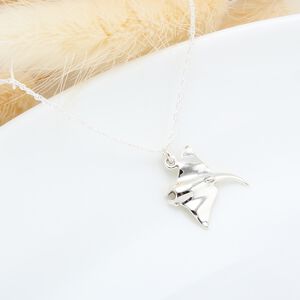 【Angel & Me】可愛 鬼蝠魟 魟魚 Manta s925 純銀 項鍊 生日 週年 畢業 情人節 聖誕節 禮物