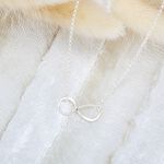 【Angel & Me】Love 愛 無限 Infinity s925 純銀 項鍊 生日 週年 情人節 禮物, , large