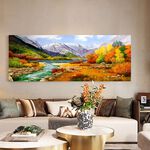 【御畫房】香格里拉 國家一級畫師手繪油畫60×120cm(VF-32), , large
