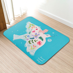 【怪獸】新銳設計師 10秒頂吸 軟式珪藻土吸水地墊 Sindy馨(60x40cm) -翱翔甜, , large