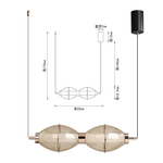 【卡米達】25W三色變光吊燈(CA5108-25W), , large