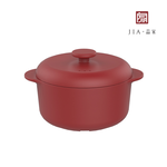 【JIA品家】耐火土陶鍋 蒸煮湯鍋24cm 珊瑚紅, , large